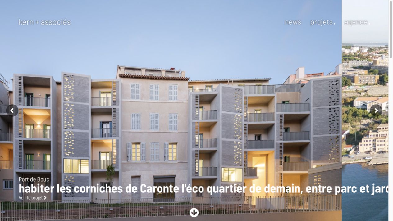 Capture du site de Kern + associés