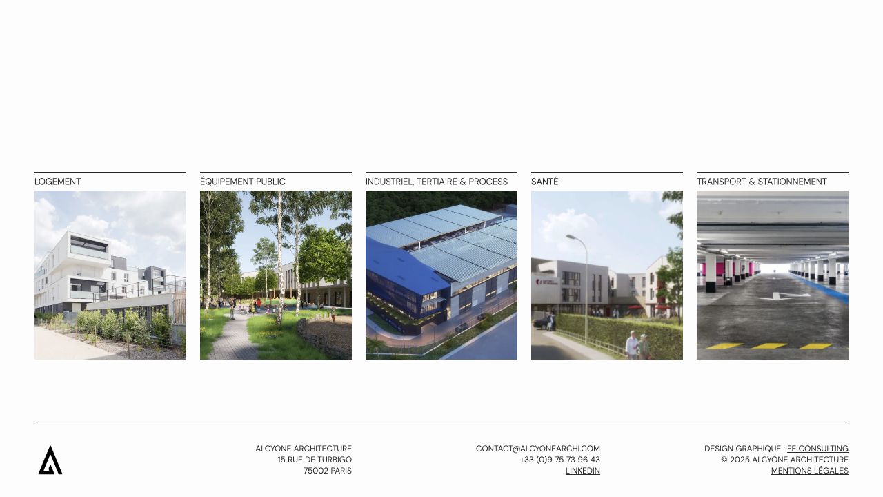 Capture du site de Alcyone Architecture