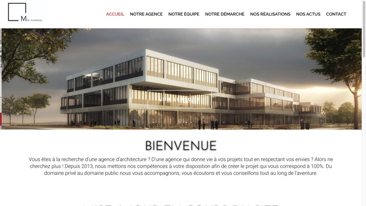 Capture du site de MDR Associés