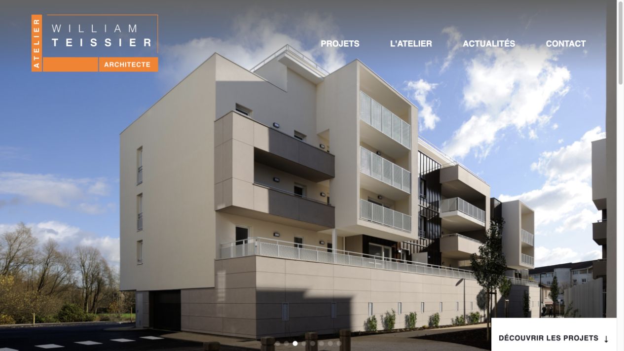 Capture du site de Atelier William Teissier Architecte