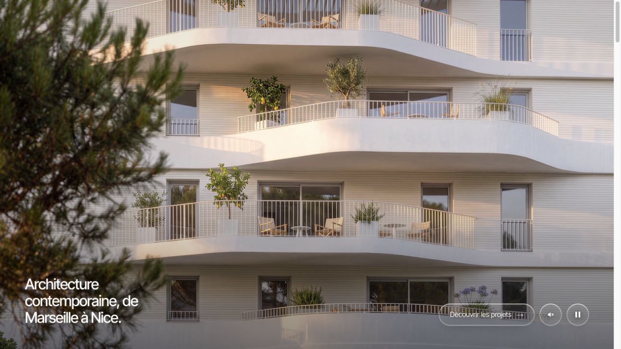 Capture du site de MCA Architectes